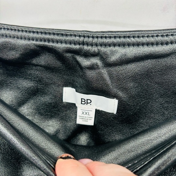 BP. Faux Leather Leggings Stretch High Waisted Pleather Pants - Picture 5 of 8